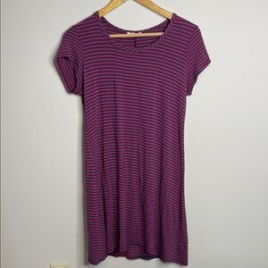 Olivia Rae Striped Shirt Dress